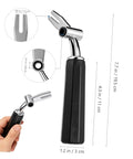 Ice Cream Maker Handle Replacement Part With Adjustable High Accuracy Lever For Precise Scoops Easy Install Must Have Plastic And Metal Kitchen Accessory For Home Use, black handle 7.7 in