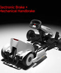 GoKart Kit 2 Immersive Electric Go Kart Racing With 360 Degree Haptic Feedback And Auto Centering Steering For Real Street Style Thrills Adjustable Chassis Works With Ninebot S S2 And S Max