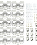 Zero Hassle 1/4 Turn Quick Release Fastener Kit With Rock Solid Steel Rivets And Dimpled Mounting Plates And Springs for auto trim