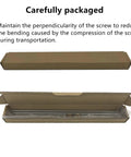 Packaging of Two Pack 400mm TR8X2 Lead Screws With T8 Brass Nut For 3D Printer Z Axis Acme Thread 2mm Pitch 1 Start 2mm Lead Stainless Steel 304 Rods