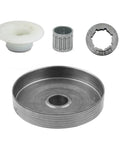 Badass Hardened Metal Clutch Drum Sprocket Kit With Bearing And Clutch Roller Worm Gear Replacement Accessory For 4500 5200 5800 Machines That Gets It Done Quick And Keeps Things Rolling Smooth Without Any Major Drama Or Complications Ever. metal clutch drum kit with bearing and sprocket ring