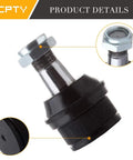 Chevy Front Ball Joint Kit Set 2 Upper And 2 Lower For Blazer K10 K20 Suburban K5 V10 Suburban 1981-1991 Durable Suspension Beefed Up With OEM Style Heavy Duty Joints; black metal ball joint close-up