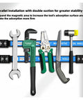 12 Inch Magnetic Tool Strip 4 Pack For Garage And Kitchen Organization, Heavy Duty Alloy Steel Magnetic Bars Hold Up To 19 Lbs Each.