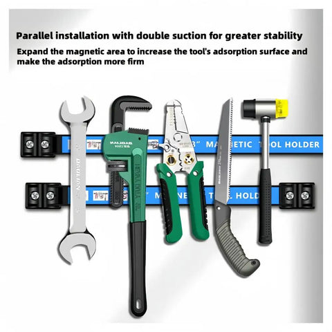 12 Inch Magnetic Tool Strip 4 Pack For Garage And Kitchen Organization, Heavy Duty Alloy Steel Magnetic Bars Hold Up To 19 Lbs Each.