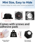 12 Pack 1 Inch Self Adhesive Caster Wheels Mini Plate Nylon Ball Rollers for smooth glide under appliances with screws and adhesive pads.