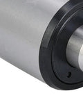 MT3 60° CNC live center, carbon steel body with black collar, front view