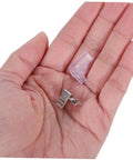 Hand holding 100 Pack Copper Crimping Terminal Connectors Female Wire Terminals for Quick Disconnects Pure Copper Construction