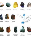 Variety of polished gemstones from Electric Rock Tumbler Kit With Polisher, Great For Kids And Adults, Easy To Use Rock Grinder