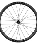 Close-up of G25 650B Gravel Wheelset Ready To Shred For Gravel Riding And Bikepacking, showcasing carbon rim and spokes.