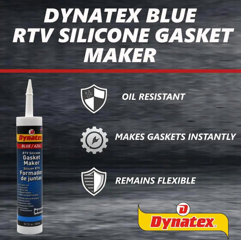 Blue RTV Silicone Gasket Maker Cartridge 300ml Single Component Formed In Place Gasketing Compound Oil And Water Resistant