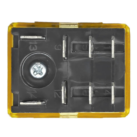 Bottom view of Power Relay Kit 10A 110/120V AC DPDT 8-Pin Plug-In With Blade Terminals and LED Indicator