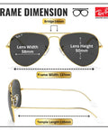Unisex Pilot Shape Polarized Sunglasses With Black Lenses For Men And Women All Day Everyday Wear Classic Yet Modern Frame UV Protection