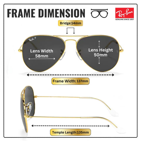 Unisex Pilot Shape Polarized Sunglasses With Black Lenses For Men And Women All Day Everyday Wear Classic Yet Modern Frame UV Protection