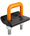 Heavy Duty Hitch Tightener For 1.25 In And 2 In Hitches With Anti Rattle Stabilizer Beefed Up Rubber Coated U Bolt Reduces Movement On Cargo Carriers And Bike Racks All Weather Rustproof Orange 1 Pack