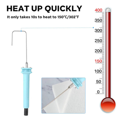 Hot Wire Foam Cutter Kit 4 In 1 with temperature gauge and foam cutting demonstration