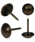 Top Shelf Upholstery Tacks And Furniture Pins For Decorative Fabric Fastening 100 Pack Hella Durable Hardware standard head and half inch shank