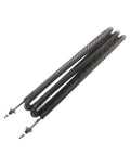 Top Shelf Round Fin Heater 220V 4000W Electric Hot Air Unit heating element with coils for efficient thermal output.