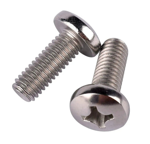 20 Pack 1/4-20 x 1/2 Pan Head Phillips Machine Screws 304 Stainless Steel 18-8 Full Thread Corrosion-Resistant Fasteners