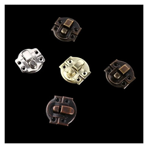Heavy Duty 10 Pack Stainless Steel Duckbilled Box Hasp Lock Toggle Latches with screws for metal boxes and chests, mixed colors
