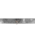 Back view of Six Light Vanity Light Bar Dimmable Polished Chrome Boss Vibe, large backplate, horizontal mount, 36 inch