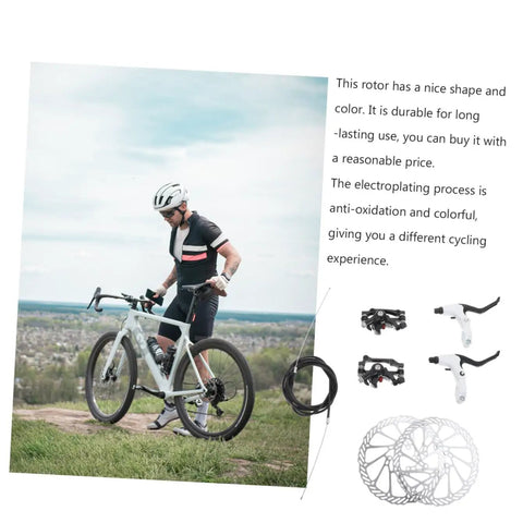 Epic Mountain Bike Hydraulic Disc Brake Kit With Beefy Pads And CNC Balanced Rotors For Gnarly Trails And Smoother Weekend Shredding Anywhere You Ride, featuring rotor and brake components.