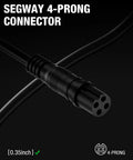 Fast 126W 63V 2A Charger With Four Prong Notched Connector For S Max Mini Pro Mini Lite And Gokart Kit Pro 2 Power Supply