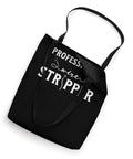 Badass Wire Stripper Electrician Tote Bag For Blue Collar Wiring Jokes And Electrical Engineer Gift, black with graphic.