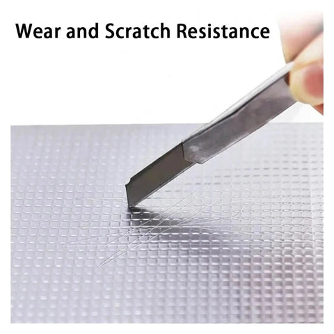 Knife demonstrating wear and scratch resistance on Top Notch Self Adhesive Butyl Tape For Roofs Ducts And Hoses Waterproof Weatherproof Sealant