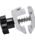 500N Push Pull Force Fixture Clamp For Tension Testing In Rubber And Paper, Heavy Duty, High Hardness Iron Alloy Clamp With Grippy Friction Grip For Accurate Tensile Strength Measurements, front view