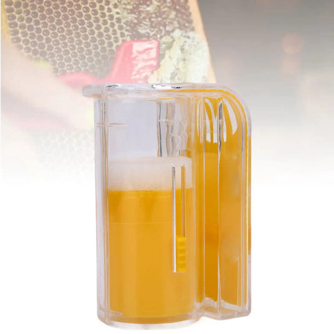 Queen Bee Marking Kit For Beekeepers One Handed Queen Catcher Bottle Cage with yellow marking chamber close-up view