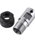Sleek ER11 Collet Chuck Spacer Sleeve And Shaft Extender Made From Premium Steel For Deep Processing CNC Milling Tasks With 8MM Straight Shank Design That Is Totally Sick showing steel components.