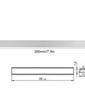 Aluminum T Slot Miter Track With Non Porous Slide Slab For Woodworking Fixtures And Sliding Sleds 200mm length diagram.