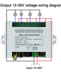 Four Channel Wireless Remote Control Switch Kit 433MHz 12V 24V 36V 10A Receiver With Two Transmitters For Garage Doors Motors Industrial Equipment And Home Automation Simple Install Wide Voltage Range Durable Build wiring diagram