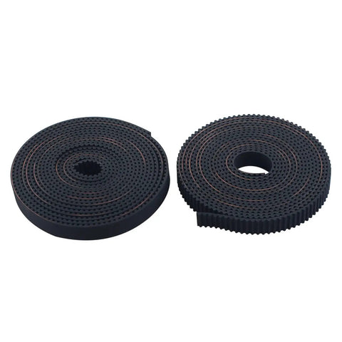 Rubber Timing Belt Kit For K2 Plus 3D Printer With XY Synchronous Belts And Posts Easy Install For Precise Motion And Minimal Layer Shifts Ideal DIY Print Repair And Routine Maintenance, black rubber belts