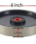 6 Inch CBN Grinding Wheel 150 Grit With Adjustable Bore 1 Inch Wide For High Speed Steel Fits All 6 Inch Bench Grinders