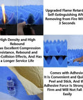 Super Slick 7Cm Thick Peel And Stick Acoustic Foam Panels with flame retardant feature in a blue egg crate design.