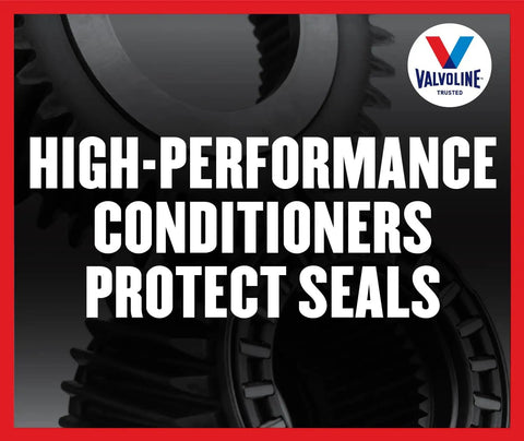 Gears and text promoting Multi Vehicle ATF Full Synthetic Transmission Fluid One Gallon For Most Cars Including CVTs Delivers Leak Prevention