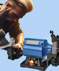 8 Inch Heavy Duty Bench Grinder Packed With A 1 HP Induction Motor And Sealed Bearings used for sharpening an axe.