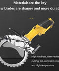 Super Heavy Duty 8000W Electric Concrete Circular Saw Built For Toughest Masonry Projects With 290mm Deep Groove Cuts, side view