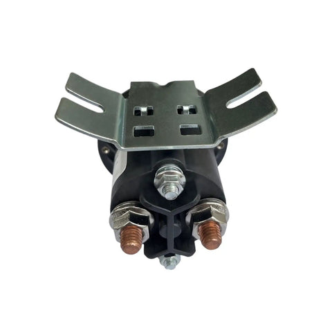 Heavy Duty 12V Or 24V AC Contactor 200 Amp for Stacker Forklift Tail Plate, showing top view with metal brackets and connection terminals.