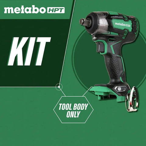 Cordless Impact Wrench With One Half Inch Drive, 225 Ft-Lbs Torque, Brushless 18V Tool Only No Battery, IP56 Rated.