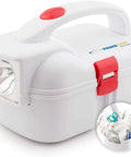 First Aid Flashlight Emergency Prep Kit With 42 Piece Medical Supplies For Disaster Survival Travel Camping Hiking Home And Office Lightweight Portable White Ready For Any Situation