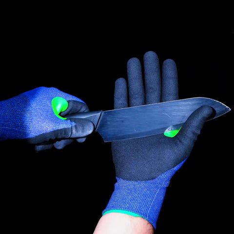 Ultra Thin 24G A5 Cut Resistant Gloves With HPPE Breathable Grippy High Dexterity Fit Nitrile Palm Coating With Micro Foam Grip For Precision Cutting