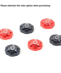 Bike Air Valve Top Cap Cover for Suspension Forks, CNC Machined Aluminum, red and black anodized color options shown