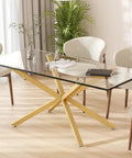 Dining room with heavy duty 30 inch gold metal table legs for dining tables with no drill suction cup mount for glass tops.