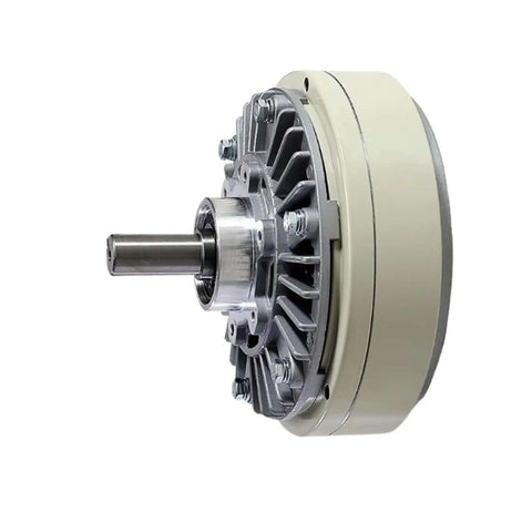 Side view of DC 24V Single Shaft Magnetic Powder Brake 0.6Kg To 10Kg Torque, Smooth Start And Stop, alloy construction, compact design