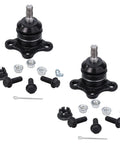 All In One Front Wheel Bearing Hub Kit 8 Piece For 2009 2012 Chevy Colorado GMC Canyon RWD Front Torsion Bar Suspension With 16mm Tie Rods Replacement ball joints and bolts