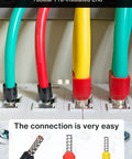 Ultimate Wire End Ferrule Kit 1200pcs For Stripped Wires Insulated Ferrule Crimp Pins Single Line And Twin Ferrule Sets AWG 6 To 23 0 3 To 16 Mm2 Includes 900 Single Line And 300 Twin Ferrules installed in a panel.