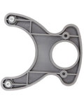 Two Piece Router Table Insert Plate Wrench Portable Plastic Ring Adjuster Tool For Precision Woodworking, gray plastic