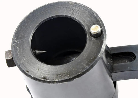 Close-up view of Precision Quill Feed Handle For Milling Machines with smooth inner surface and indexing pin for precision operation.